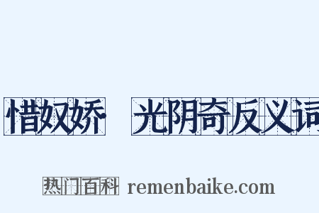 惜奴娇·光阴奇反义词是什么意思的图片